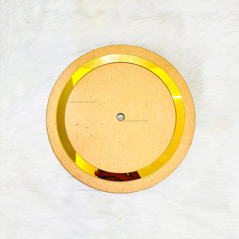 Close base MDF with Gold Acrylic Ring